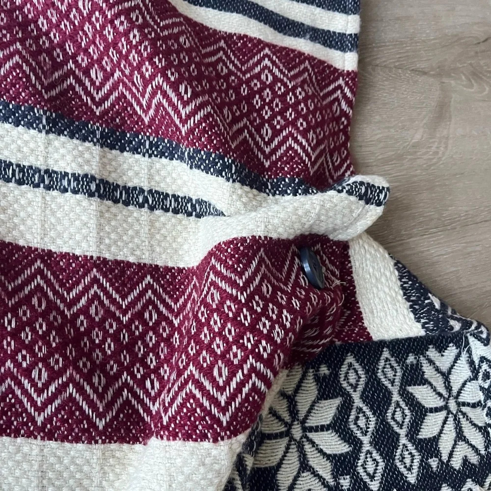 Forever 21 Poncho Stripes Boho One size - Picture 2 of 4